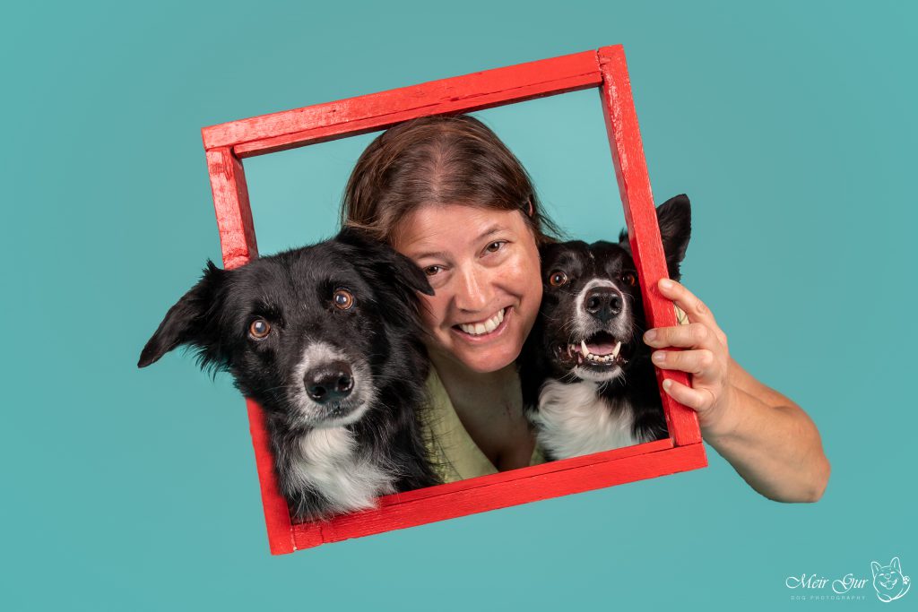 Ayala Naor Dog trainer with 2 dogs