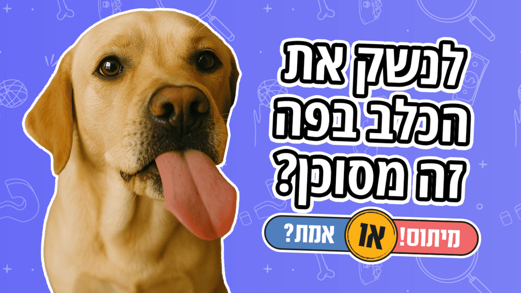 מותר לנשק את הכלב בפה?